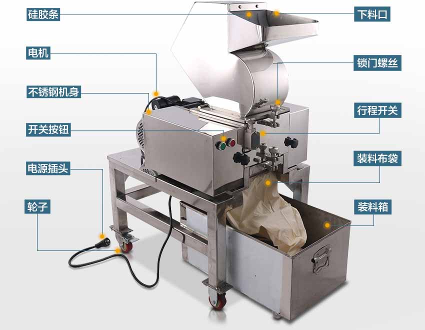 不銹鋼破碎機結構示意圖